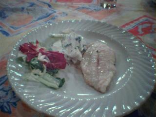 Steinbutt mit Joghurtsauce