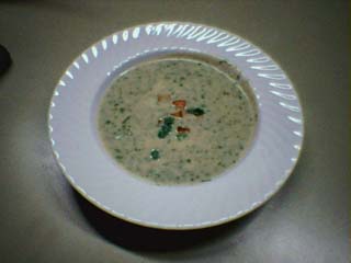 Kartoffel-Kerbel-Schaumsuppe