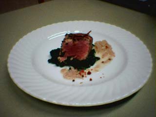 Thunfisch-Saltimbocca mit Spinat