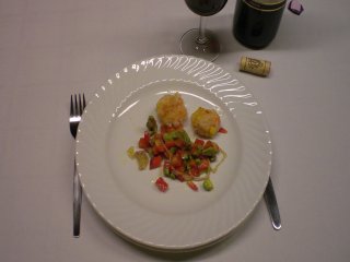 Garnelenfritter mit Guacamolesalat