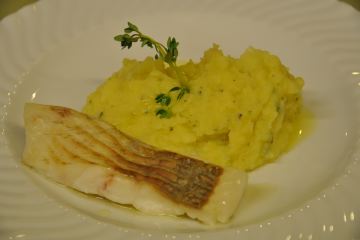 Steinbutt mit Kartoffelpüree