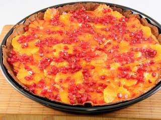 Orangen-Granatapfel-Tarte