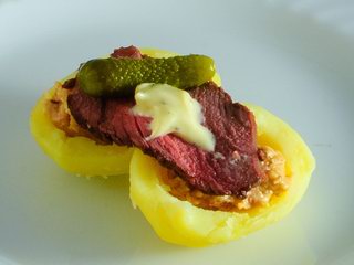 Roastbeef und Bratkartoffeln